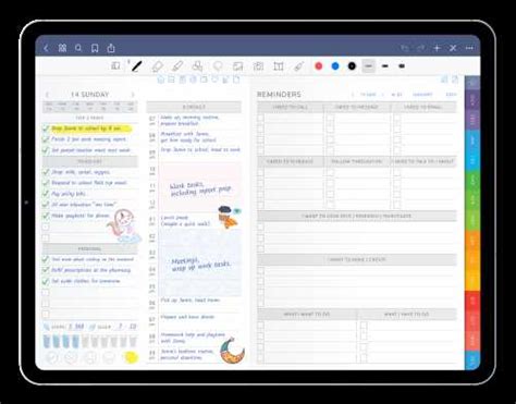 Notability Adding Calendar Template