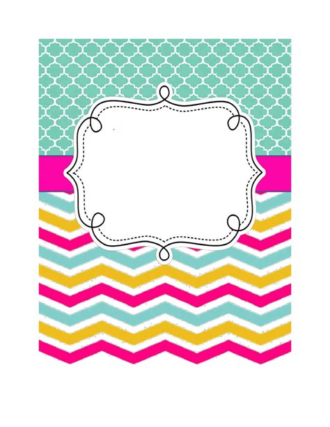 Notebook Cover Template