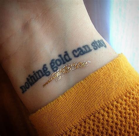 "Nothing Gold Can Stay" stained glass tattoo by Jenn Small