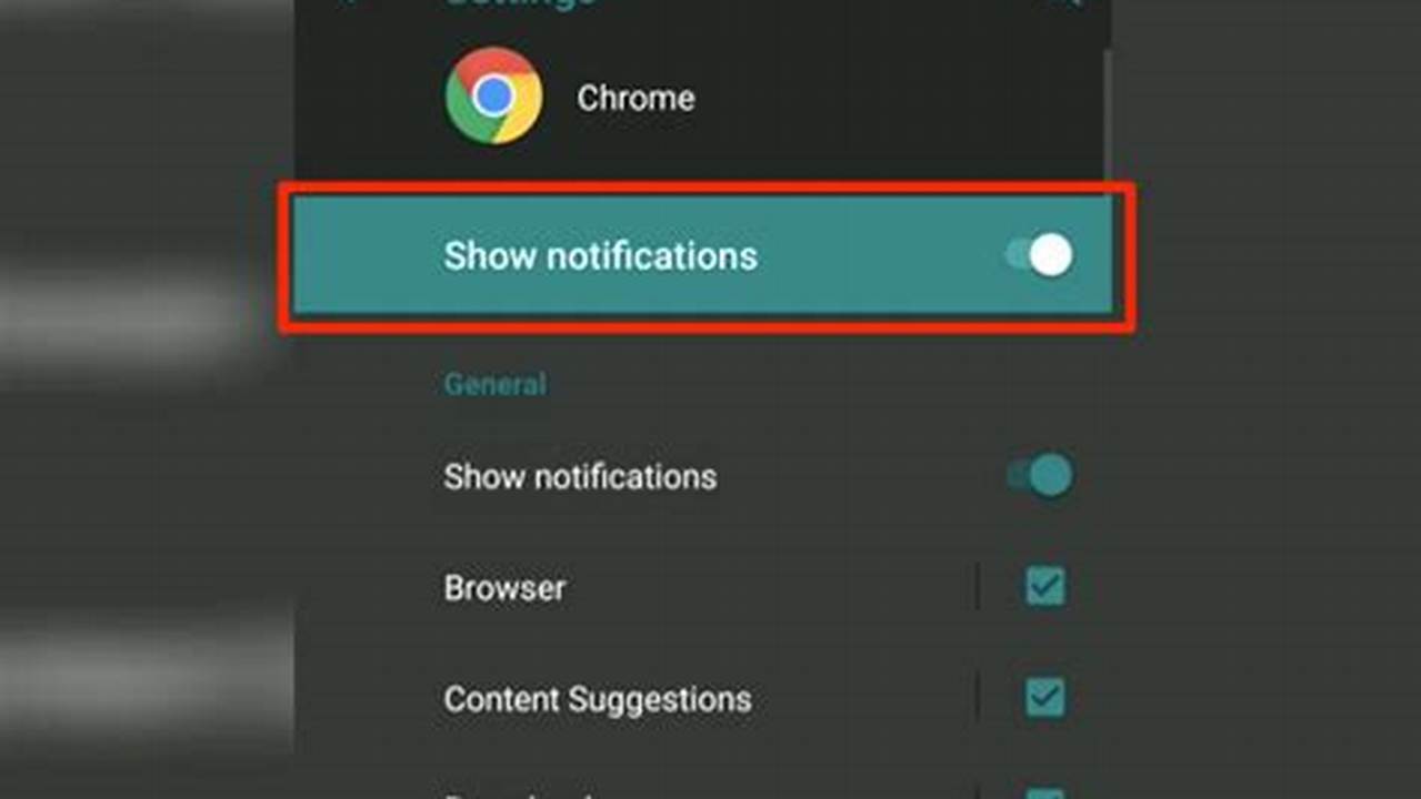 Notification Settings Chrome For