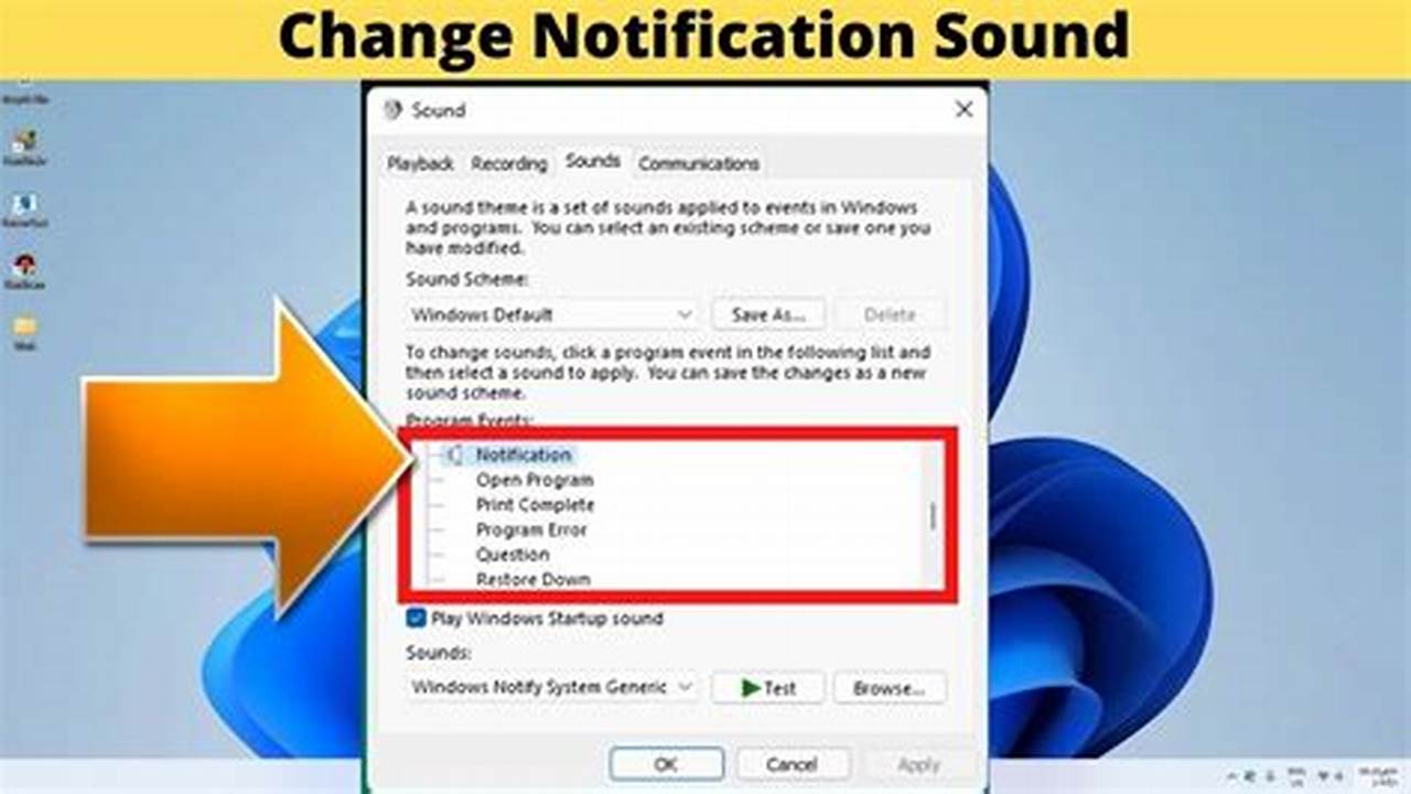 Notification Sounds Windows 11