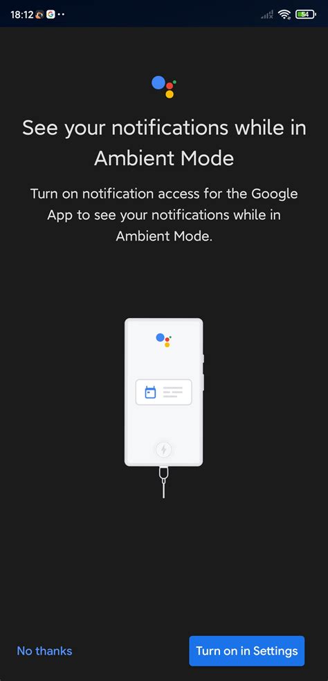 Notifications in Assistant Ambient Mode