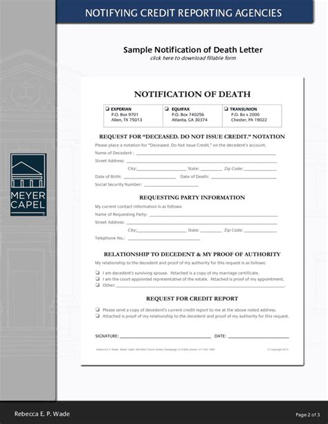 Notify Credit Reporting Agencies