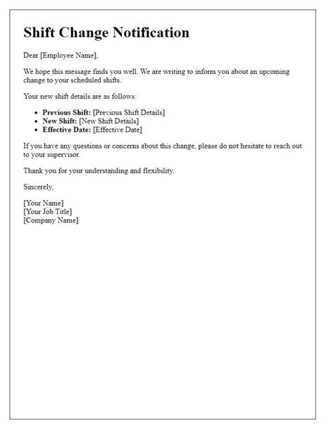 Notifying Your Employer of Any Changes