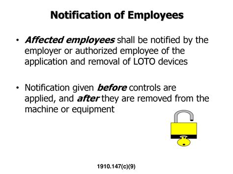 Notifying affected staff