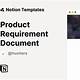 Notion Product Requirements Template