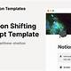 Notion Shifting Template