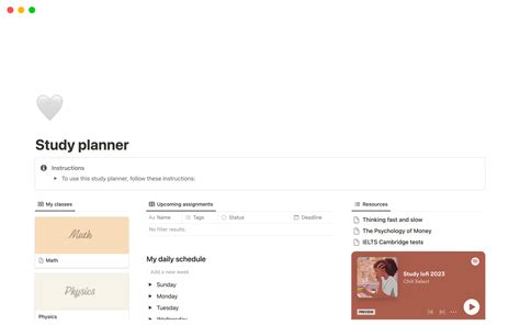 Notion Study Templates