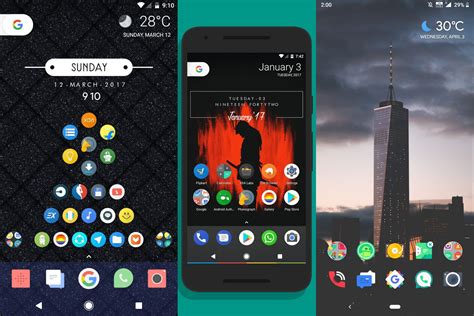 Nova Launcher App selective information