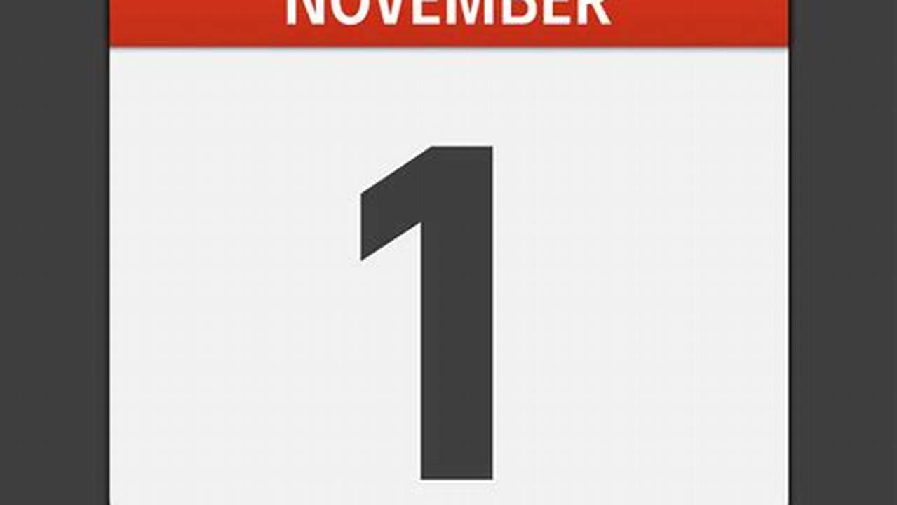 November 1 Calendar