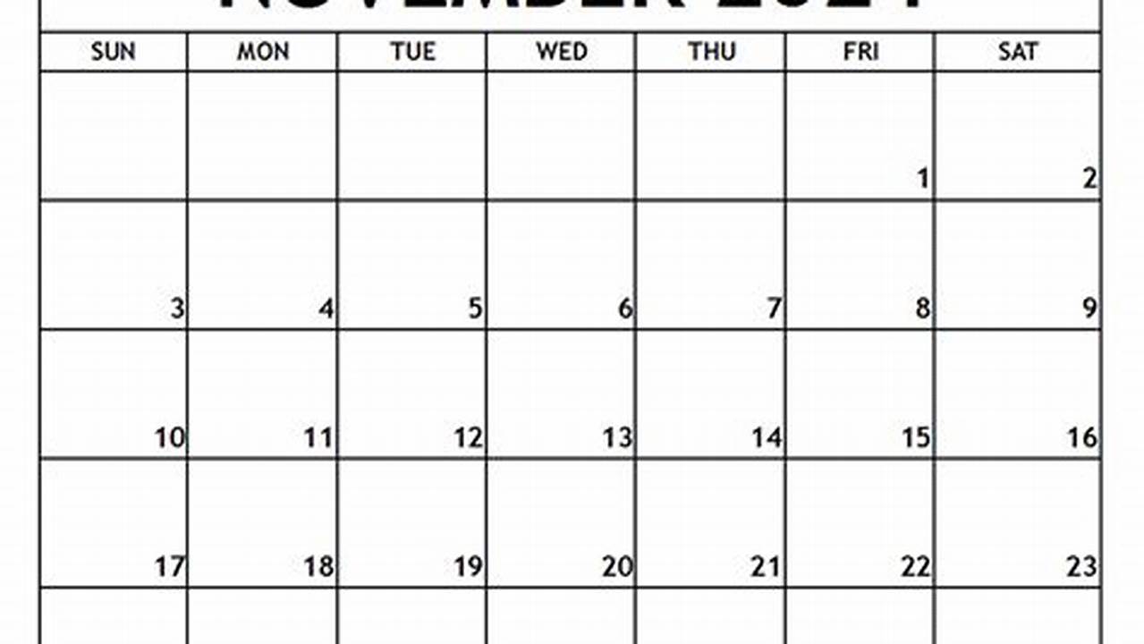 November 2025 Printable Calendar With Notes Pdf Free