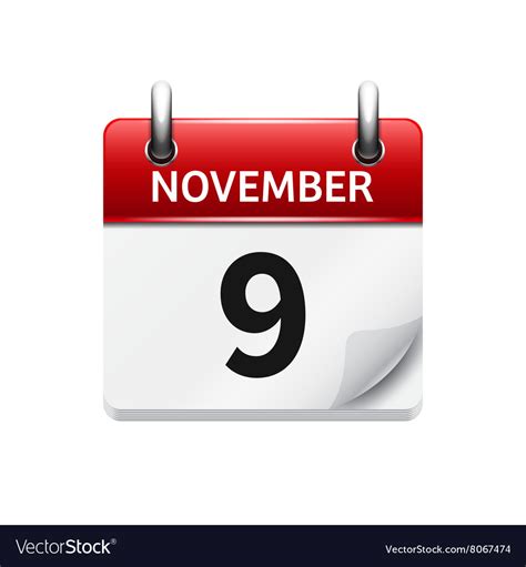 November 9th Calendar