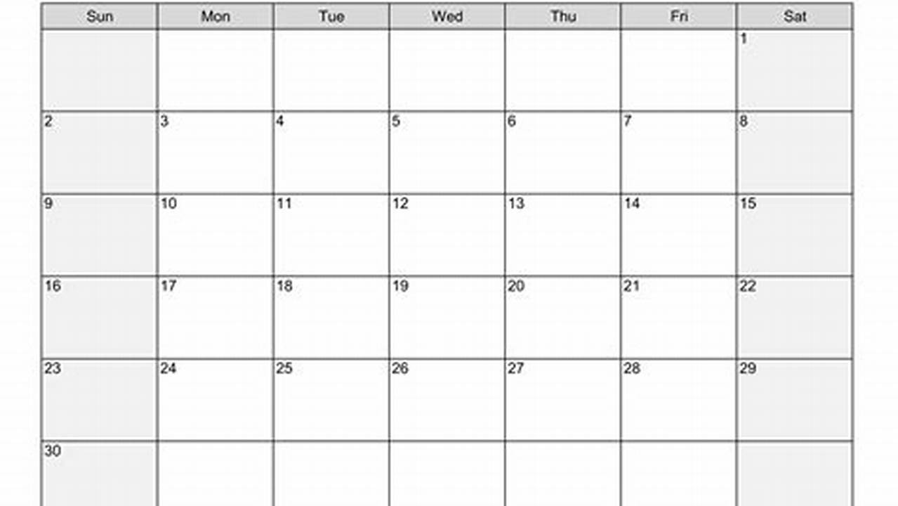 November Excel Calendar 2025