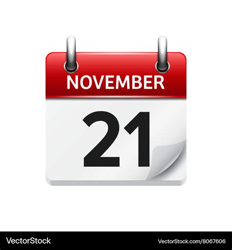 November 21st Calendar