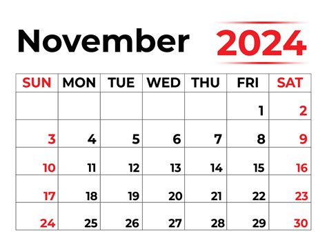 November 5 Calendar