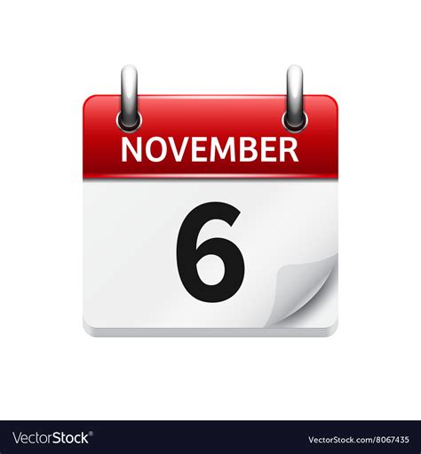November 6th Calendar