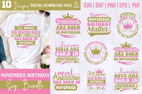 Blowing out November Birthday Candles with Stunning Svg Designs: Unleash Your Inner Celebrant!