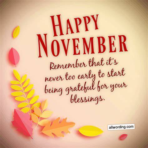 November Blessings