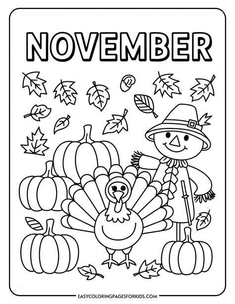 November Coloring Pages Toddler