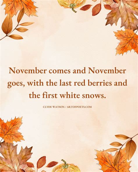 November Quotes Background