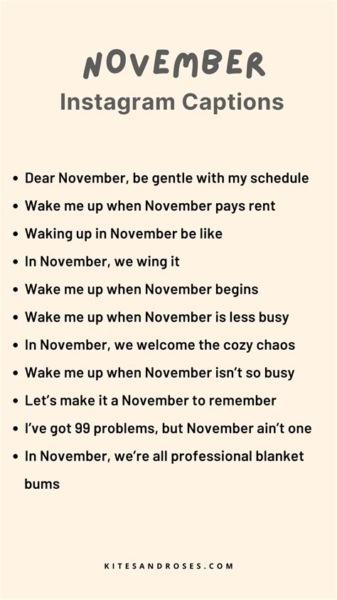 November Quotes Instagram