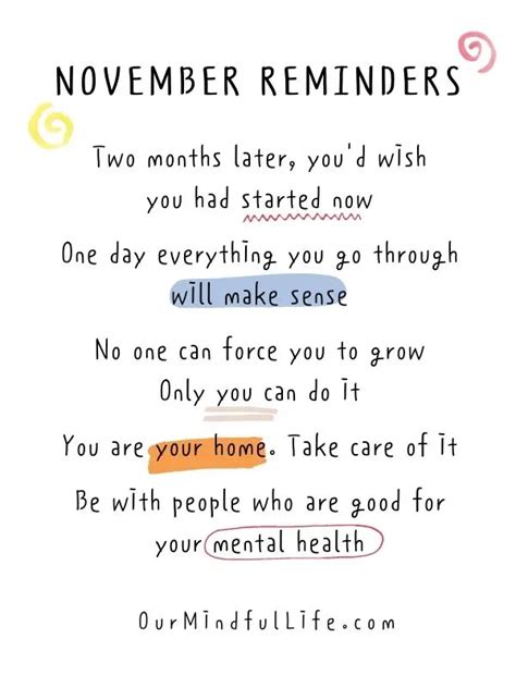 November Quotes Positive
