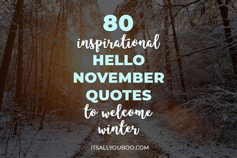 November Winter Quotes