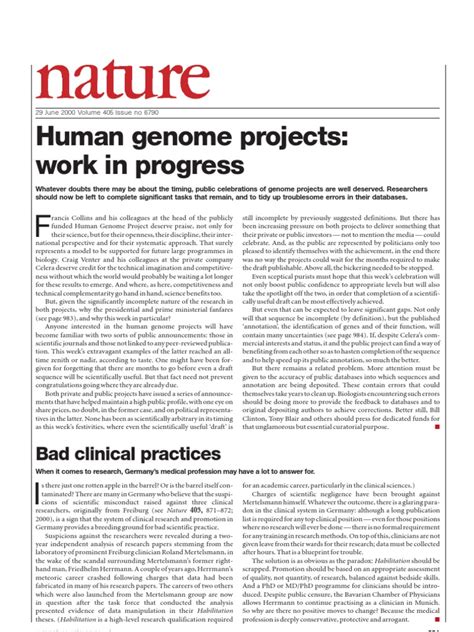 NPG Nature Vol 405 Issue 6790 Jun | PDF | Genetic Engineering | Life