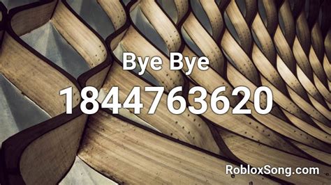 Nsync bye bye bye - Roblox Song ID - Roblox Music