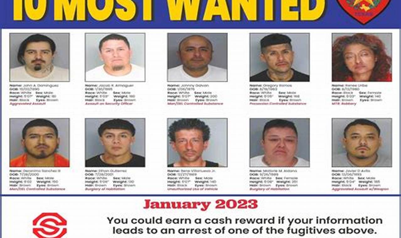 Nueces County Most Wanted 2024