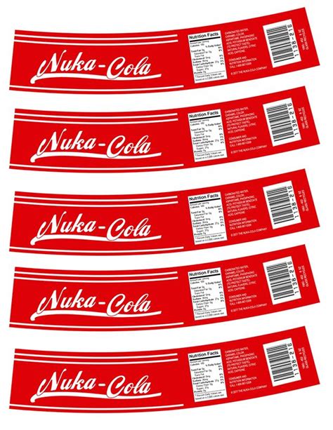 Nuka Cola Label Printable