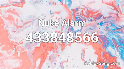 Nuke Alarm Roblox ID
