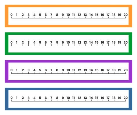 Number Line 1 20 Printable