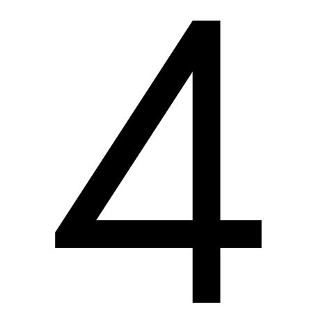 Unlock the Artistic Potential of Four with Beautiful Number 4 SVG Designs