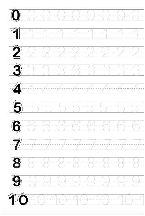 Number And Letter Tracing Worksheets