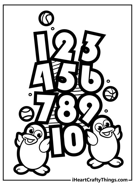 Number Color Pages