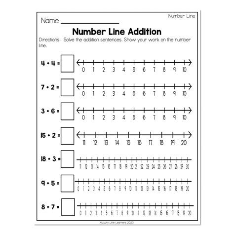 Number Line Worksheets 2Nd Grade