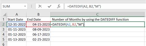 Excel Magic: Discover the Incredibly Easy Way to Calculate the Number of Months Between Two Dates