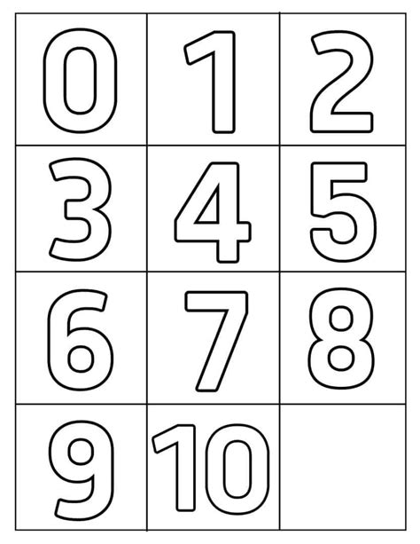 Number Templates 1
