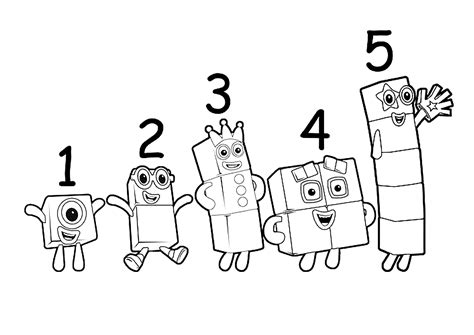 Numberblock Coloring Pages