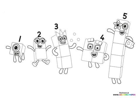 Numberblocks Color Pages
