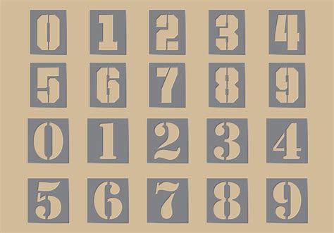 Numbers Templates