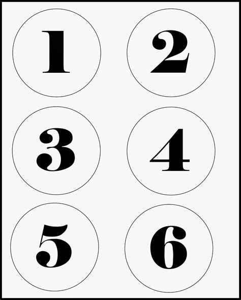 Numbers 1 5 Printable