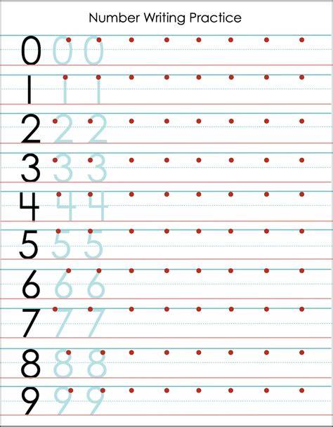 Numbers 110 Worksheet – Free Printable Practice Sheets Pdf - SCIENCE ...