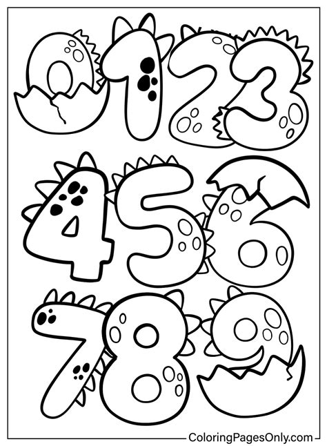 Numbers Coloring Page