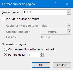 Numerotarea Paginilor In Word