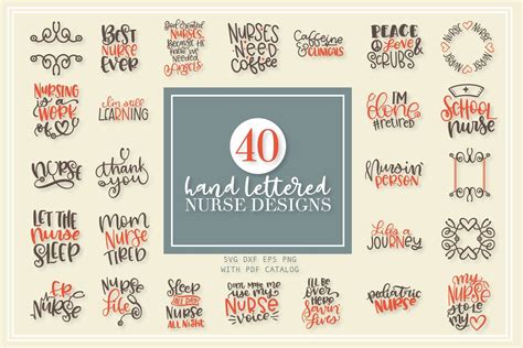 Download Nurse Bundle - Hand Lettered Designs For Silhouette