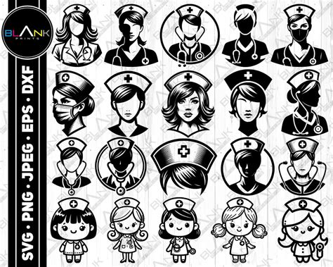Download Nurse Bundle Design Commercial Use DXF Files