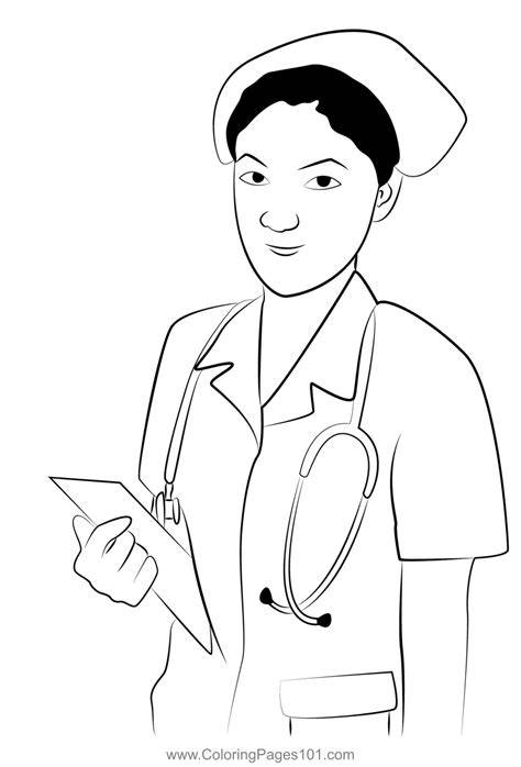 Nurse Coloring Page