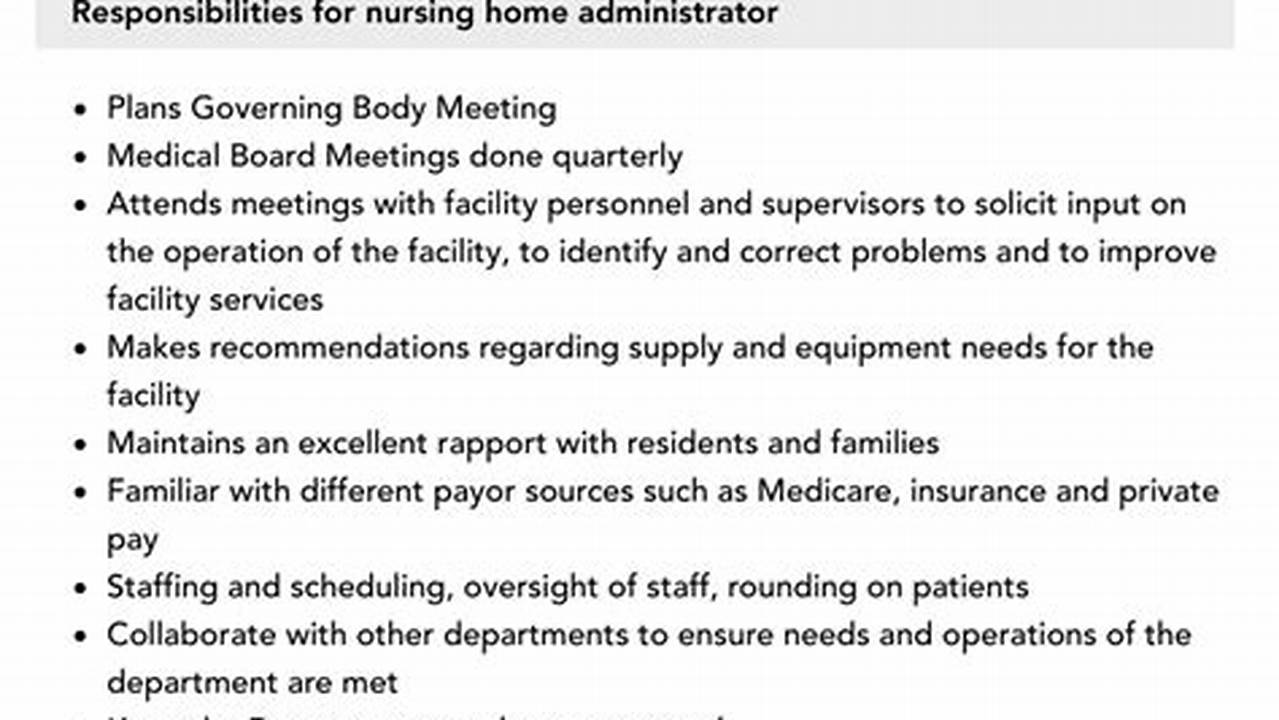 Nursing Home Administrator Conference 2025